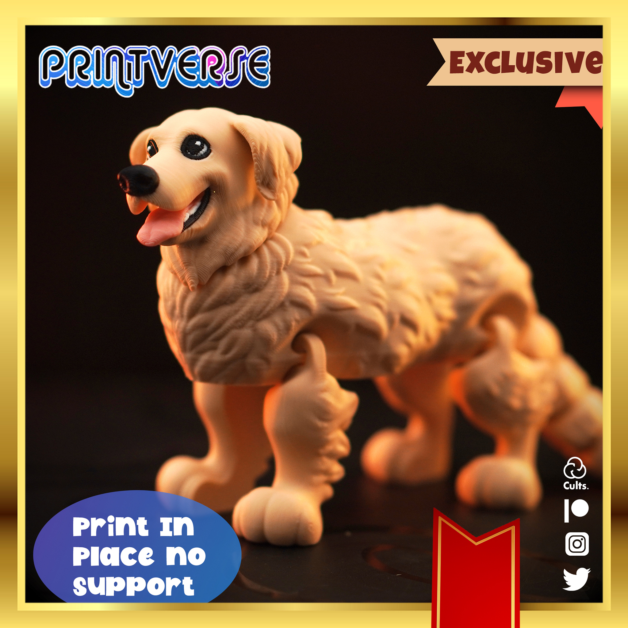 Flexy Golden Retriever Dog Exclusive